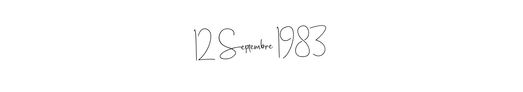 See photos of 12 Septembre 1983 official signature by Spectra . Check more albums & portfolios. Read reviews & check more about Andilay-7BmLP font. 12 Septembre 1983 signature style 4 images and pictures png