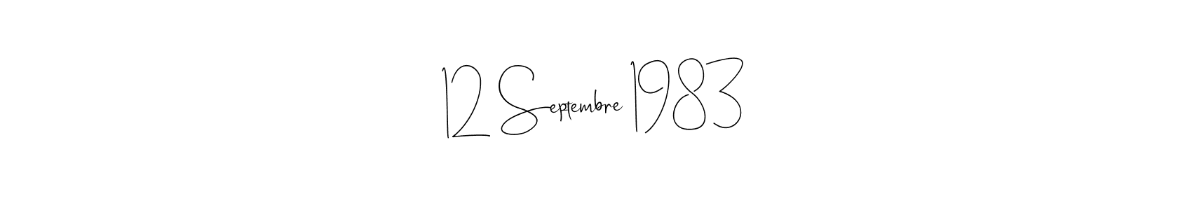 Use a signature maker to create a handwritten signature online. With this signature software, you can design (Andilay-7BmLP) your own signature for name 12 Septembre 1983. 12 Septembre 1983 signature style 4 images and pictures png