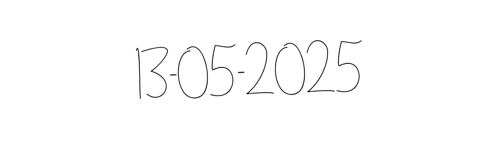 if you are searching for the best signature style for your name 13-05-2025. so please give up your signature search. here we have designed multiple signature styles  using Andilay-7BmLP. 13-05-2025 signature style 4 images and pictures png