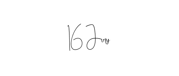 Make a beautiful signature design for name 16 July. Use this online signature maker to create a handwritten signature for free. 16 July signature style 4 images and pictures png