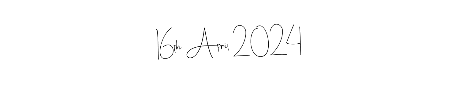 Make a beautiful signature design for name 16th April 2024. Use this online signature maker to create a handwritten signature for free. 16th April 2024 signature style 4 images and pictures png