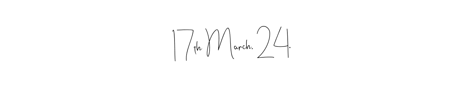 Check out images of Autograph of 17th March, 24. name. Actor 17th March, 24. Signature Style. Andilay-7BmLP is a professional sign style online. 17th March, 24. signature style 4 images and pictures png