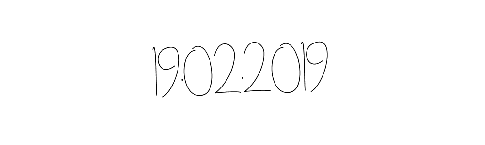 if you are searching for the best signature style for your name 19.02.2019. so please give up your signature search. here we have designed multiple signature styles  using Andilay-7BmLP. 19.02.2019 signature style 4 images and pictures png