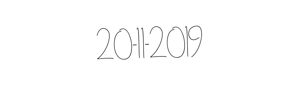 The best way (Andilay-7BmLP) to make a short signature is to pick only two or three words in your name. The name 20-11-2019 include a total of six letters. For converting this name. 20-11-2019 signature style 4 images and pictures png