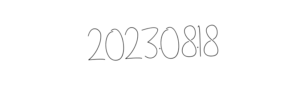 Create a beautiful signature design for name 2023.08.18. With this signature (Andilay-7BmLP) fonts, you can make a handwritten signature for free. 2023.08.18 signature style 4 images and pictures png