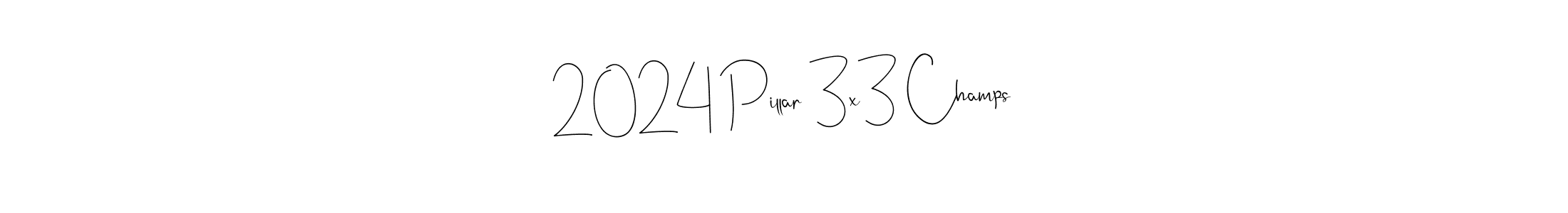 Create a beautiful signature design for name 2024 Pillar 3x3 Champs. With this signature (Andilay-7BmLP) fonts, you can make a handwritten signature for free. 2024 Pillar 3x3 Champs signature style 4 images and pictures png