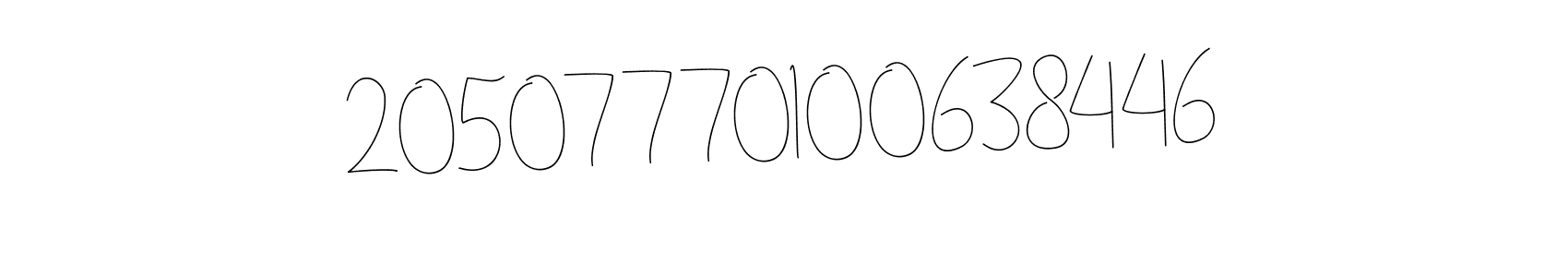 How to make 20507770100638446 signature? Andilay-7BmLP is a professional autograph style. Create handwritten signature for 20507770100638446 name. 20507770100638446 signature style 4 images and pictures png