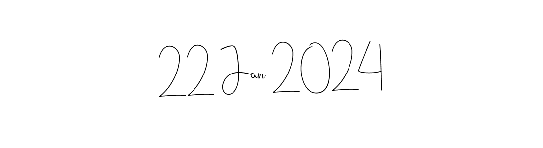 How to make 22 Jan 2024 name signature. Use Andilay-7BmLP style for creating short signs online. This is the latest handwritten sign. 22 Jan 2024 signature style 4 images and pictures png