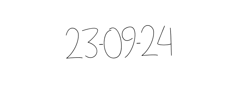 Use a signature maker to create a handwritten signature online. With this signature software, you can design (Andilay-7BmLP) your own signature for name 23-09-24. 23-09-24 signature style 4 images and pictures png