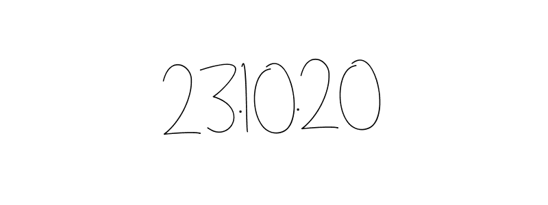 How to make 23.10.20 signature? Andilay-7BmLP is a professional autograph style. Create handwritten signature for 23.10.20 name. 23.10.20 signature style 4 images and pictures png