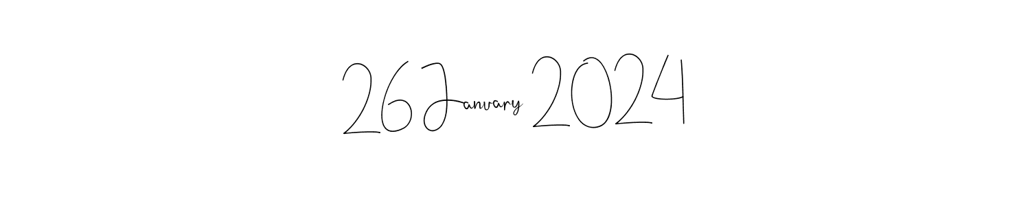 26 January 2024 stylish signature style. Best Handwritten Sign (Andilay-7BmLP) for my name. Handwritten Signature Collection Ideas for my name 26 January 2024. 26 January 2024 signature style 4 images and pictures png