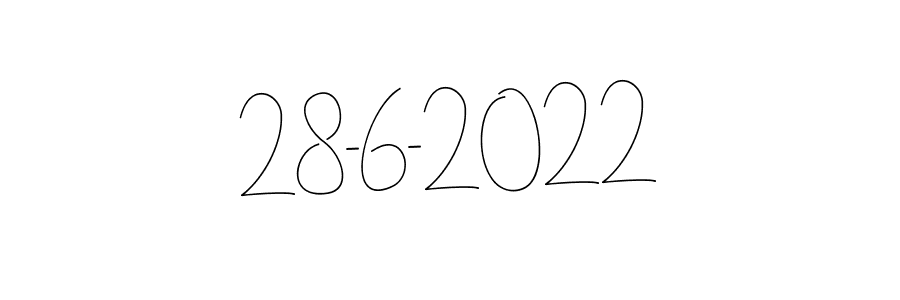 The best way (Andilay-7BmLP) to make a short signature is to pick only two or three words in your name. The name 28-6-2022 include a total of six letters. For converting this name. 28-6-2022 signature style 4 images and pictures png