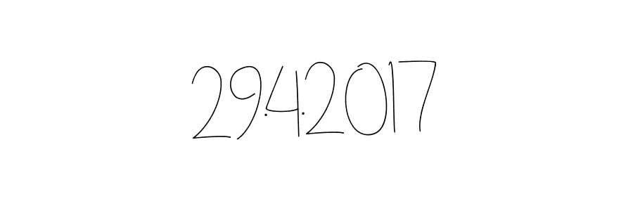 Also we have 29.4.2017 name is the best signature style. Create professional handwritten signature collection using Andilay-7BmLP autograph style. 29.4.2017 signature style 4 images and pictures png