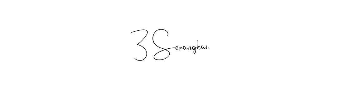 This is the best signature style for the 3 Serangkai name. Also you like these signature font (Andilay-7BmLP). Mix name signature. 3 Serangkai signature style 4 images and pictures png