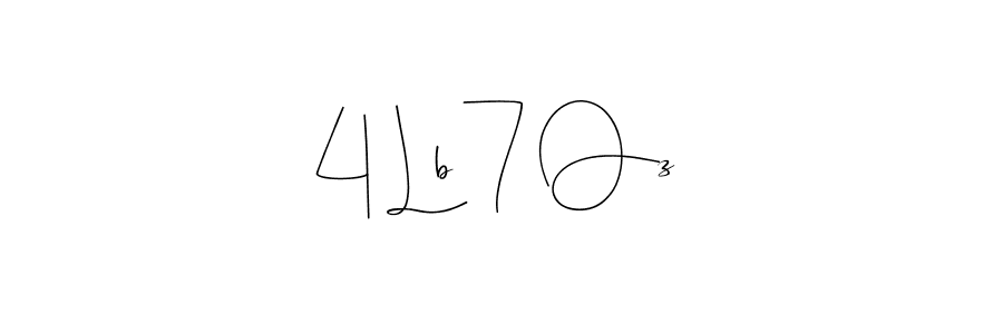 How to make 4 Lb 7 Oz signature? Andilay-7BmLP is a professional autograph style. Create handwritten signature for 4 Lb 7 Oz name. 4 Lb 7 Oz signature style 4 images and pictures png