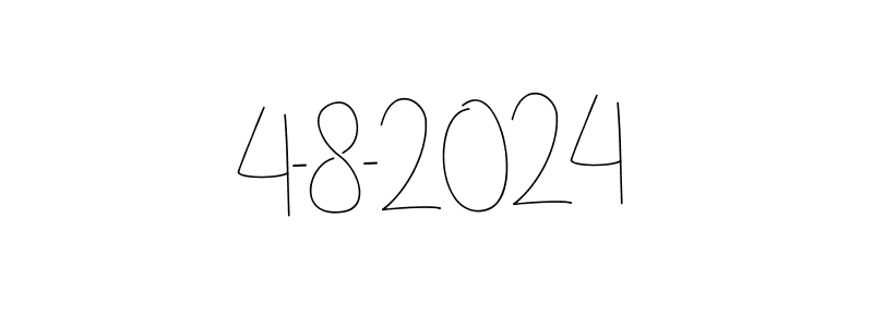 Design your own signature with our free online signature maker. With this signature software, you can create a handwritten (Andilay-7BmLP) signature for name 4-8-2024. 4-8-2024 signature style 4 images and pictures png