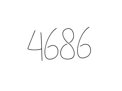 How to make 4686 name signature. Use Andilay-7BmLP style for creating short signs online. This is the latest handwritten sign. 4686 signature style 4 images and pictures png