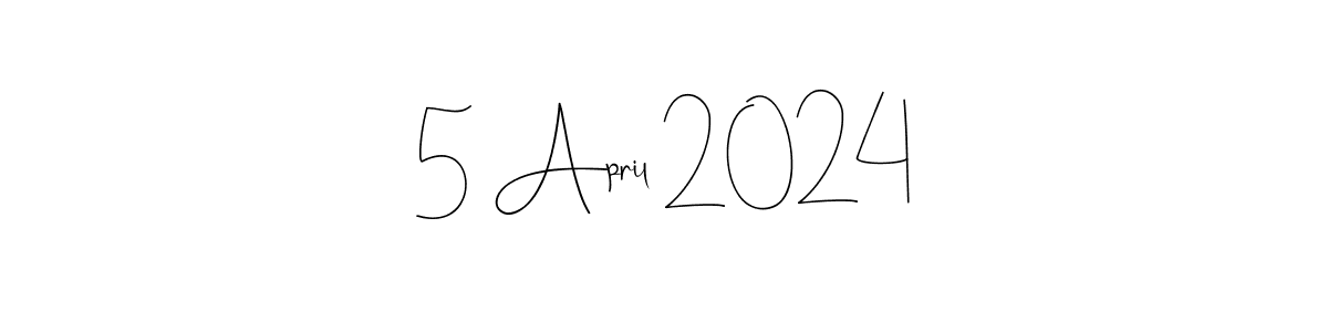 The best way (Andilay-7BmLP) to make a short signature is to pick only two or three words in your name. The name 5 April 2024 include a total of six letters. For converting this name. 5 April 2024 signature style 4 images and pictures png