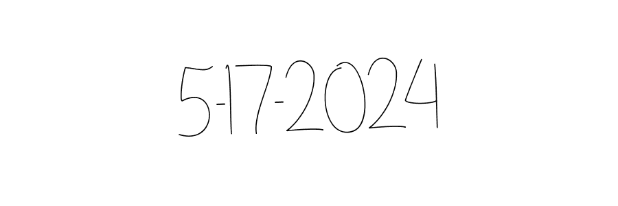 Andilay-7BmLP is a professional signature style that is perfect for those who want to add a touch of class to their signature. It is also a great choice for those who want to make their signature more unique. Get 5-17-2024 name to fancy signature for free. 5-17-2024 signature style 4 images and pictures png