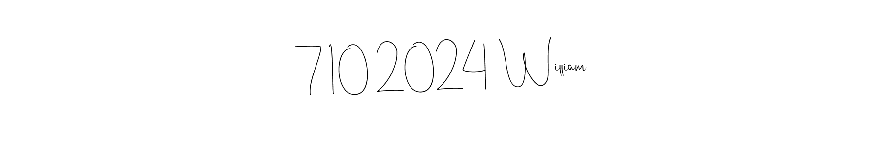 Once you've used our free online signature maker to create your best signature Andilay-7BmLP style, it's time to enjoy all of the benefits that 7|10|2024  William name signing documents. 7|10|2024  William signature style 4 images and pictures png