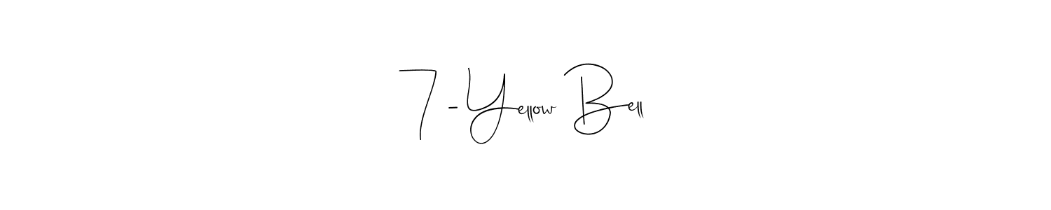This is the best signature style for the 7 - Yellow Bell name. Also you like these signature font (Andilay-7BmLP). Mix name signature. 7 - Yellow Bell signature style 4 images and pictures png