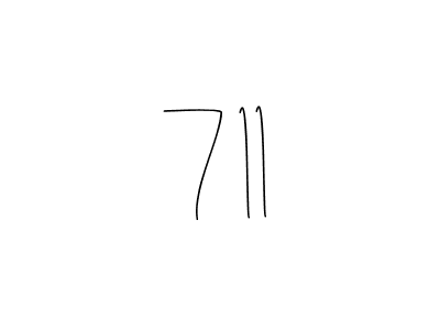 How to make 7 11 signature? Andilay-7BmLP is a professional autograph style. Create handwritten signature for 7 11 name. 7 11 signature style 4 images and pictures png