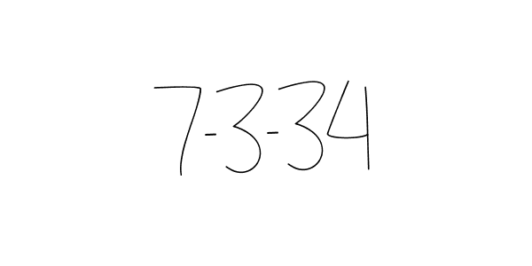 How to make 7-3-34 name signature. Use Andilay-7BmLP style for creating short signs online. This is the latest handwritten sign. 7-3-34 signature style 4 images and pictures png