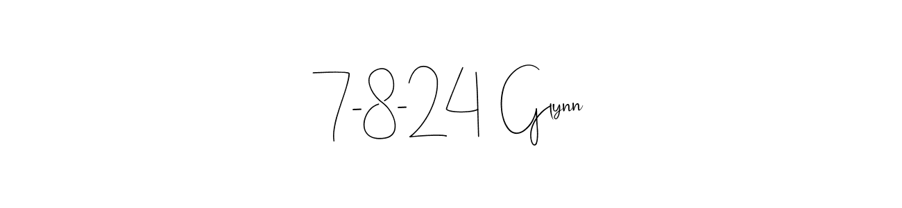 Use a signature maker to create a handwritten signature online. With this signature software, you can design (Andilay-7BmLP) your own signature for name 7-8-24  Glynn. 7-8-24  Glynn signature style 4 images and pictures png
