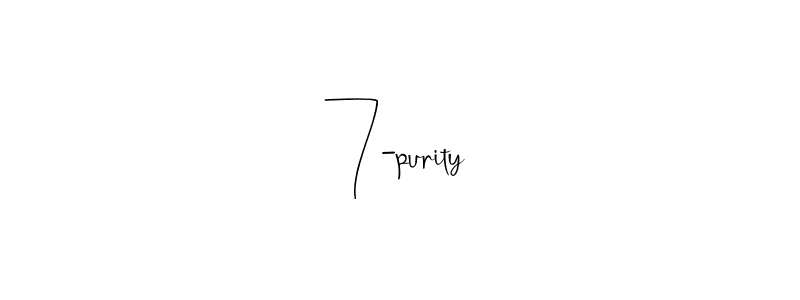 How to Draw 7-purity signature style? Andilay-7BmLP is a latest design signature styles for name 7-purity. 7-purity signature style 4 images and pictures png