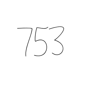How to make 753 signature? Andilay-7BmLP is a professional autograph style. Create handwritten signature for 753 name. 753 signature style 4 images and pictures png