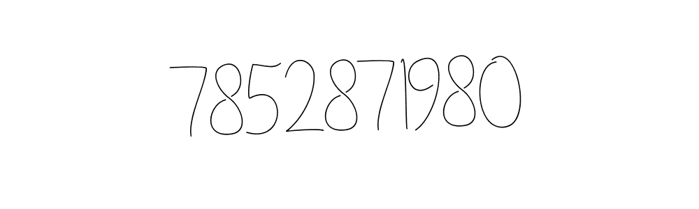 How to make 7852871980 name signature. Use Andilay-7BmLP style for creating short signs online. This is the latest handwritten sign. 7852871980 signature style 4 images and pictures png
