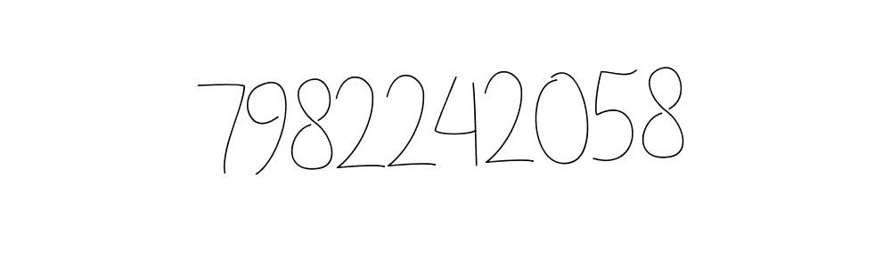 Create a beautiful signature design for name 7982242058. With this signature (Andilay-7BmLP) fonts, you can make a handwritten signature for free. 7982242058 signature style 4 images and pictures png