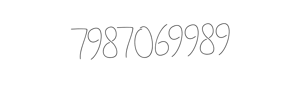 The best way (Andilay-7BmLP) to make a short signature is to pick only two or three words in your name. The name 7987069989 include a total of six letters. For converting this name. 7987069989 signature style 4 images and pictures png