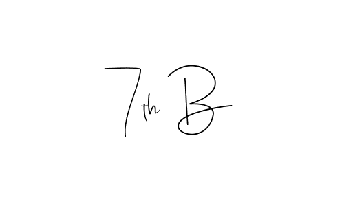 How to Draw 7th B signature style? Andilay-7BmLP is a latest design signature styles for name 7th B. 7th B signature style 4 images and pictures png