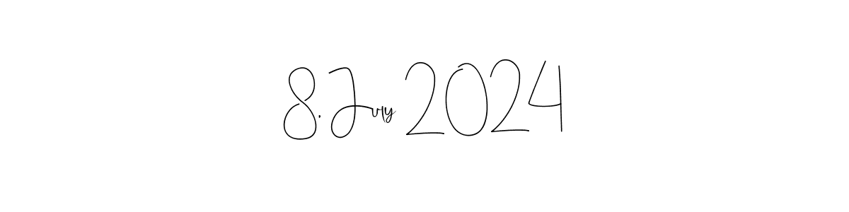 Make a beautiful signature design for name 8, July 2024. Use this online signature maker to create a handwritten signature for free. 8, July 2024 signature style 4 images and pictures png