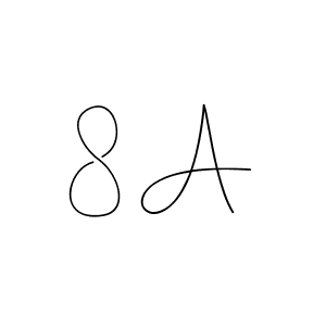Also we have 8 A name is the best signature style. Create professional handwritten signature collection using Andilay-7BmLP autograph style. 8 A signature style 4 images and pictures png