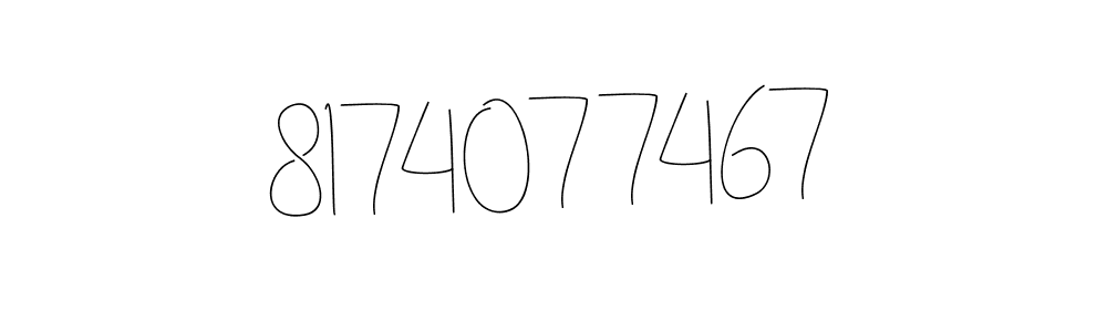 How to make 8174077467 signature? Andilay-7BmLP is a professional autograph style. Create handwritten signature for 8174077467 name. 8174077467 signature style 4 images and pictures png