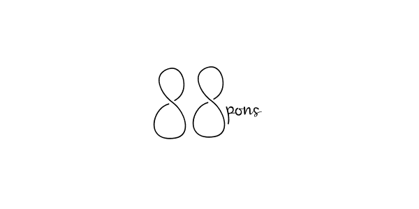 Create a beautiful signature design for name 88pons. With this signature (Andilay-7BmLP) fonts, you can make a handwritten signature for free. 88pons signature style 4 images and pictures png