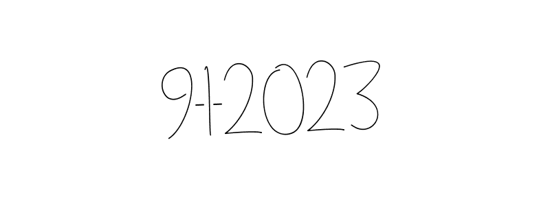 Make a beautiful signature design for name 9-1-2023. With this signature (Andilay-7BmLP) style, you can create a handwritten signature for free. 9-1-2023 signature style 4 images and pictures png