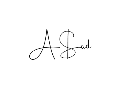 The best way (Andilay-7BmLP) to make a short signature is to pick only two or three words in your name. The name A$ad include a total of six letters. For converting this name. A$ad signature style 4 images and pictures png