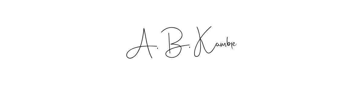 This is the best signature style for the A, B, Kamble name. Also you like these signature font (Andilay-7BmLP). Mix name signature. A, B, Kamble signature style 4 images and pictures png