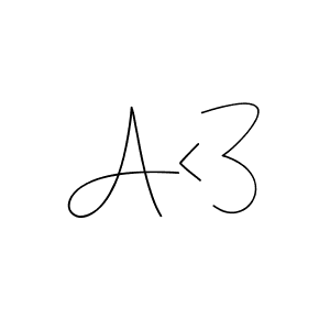 How to make A<3 signature? Andilay-7BmLP is a professional autograph style. Create handwritten signature for A<3 name. A<3 signature style 4 images and pictures png