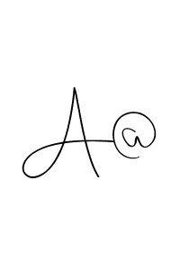 Use a signature maker to create a handwritten signature online. With this signature software, you can design (Andilay-7BmLP) your own signature for name A@. A@ signature style 4 images and pictures png