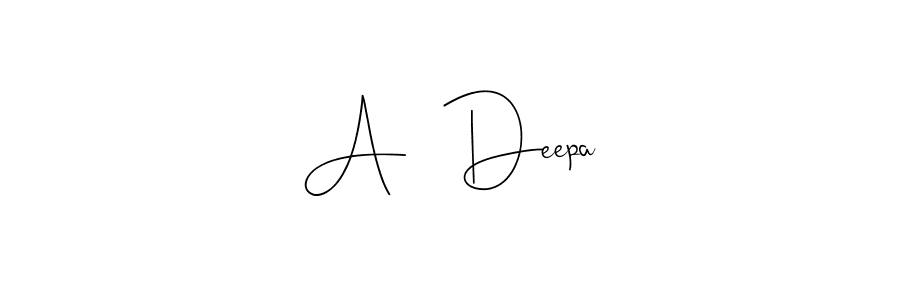 Also You can easily find your signature by using the search form. We will create A   Deepa name handwritten signature images for you free of cost using Andilay-7BmLP sign style. A   Deepa signature style 4 images and pictures png