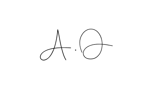 A . O stylish signature style. Best Handwritten Sign (Andilay-7BmLP) for my name. Handwritten Signature Collection Ideas for my name A . O. A . O signature style 4 images and pictures png