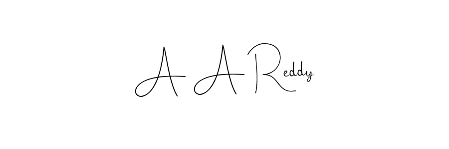 Create a beautiful signature design for name A A Reddy. With this signature (Andilay-7BmLP) fonts, you can make a handwritten signature for free. A A Reddy signature style 4 images and pictures png