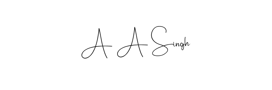 It looks lik you need a new signature style for name A A Singh. Design unique handwritten (Andilay-7BmLP) signature with our free signature maker in just a few clicks. A A Singh signature style 4 images and pictures png