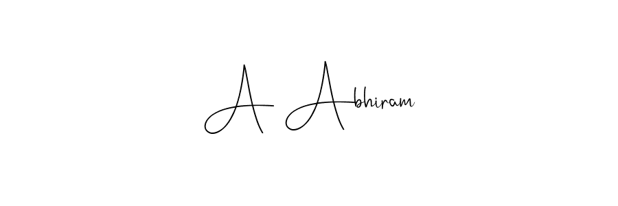 Make a beautiful signature design for name A Abhiram. Use this online signature maker to create a handwritten signature for free. A Abhiram signature style 4 images and pictures png