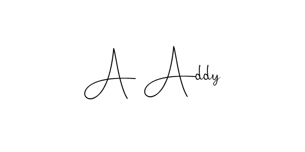 How to make A Addy signature? Andilay-7BmLP is a professional autograph style. Create handwritten signature for A Addy name. A Addy signature style 4 images and pictures png