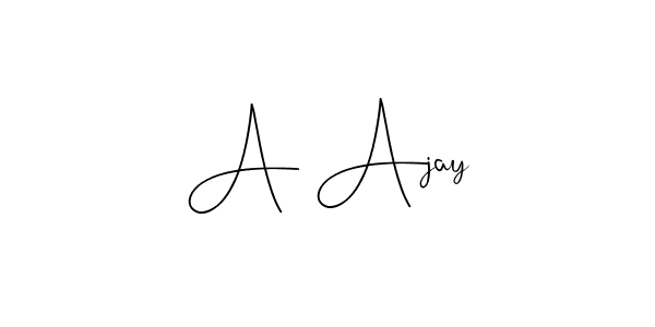 Use a signature maker to create a handwritten signature online. With this signature software, you can design (Andilay-7BmLP) your own signature for name A Ajay. A Ajay signature style 4 images and pictures png